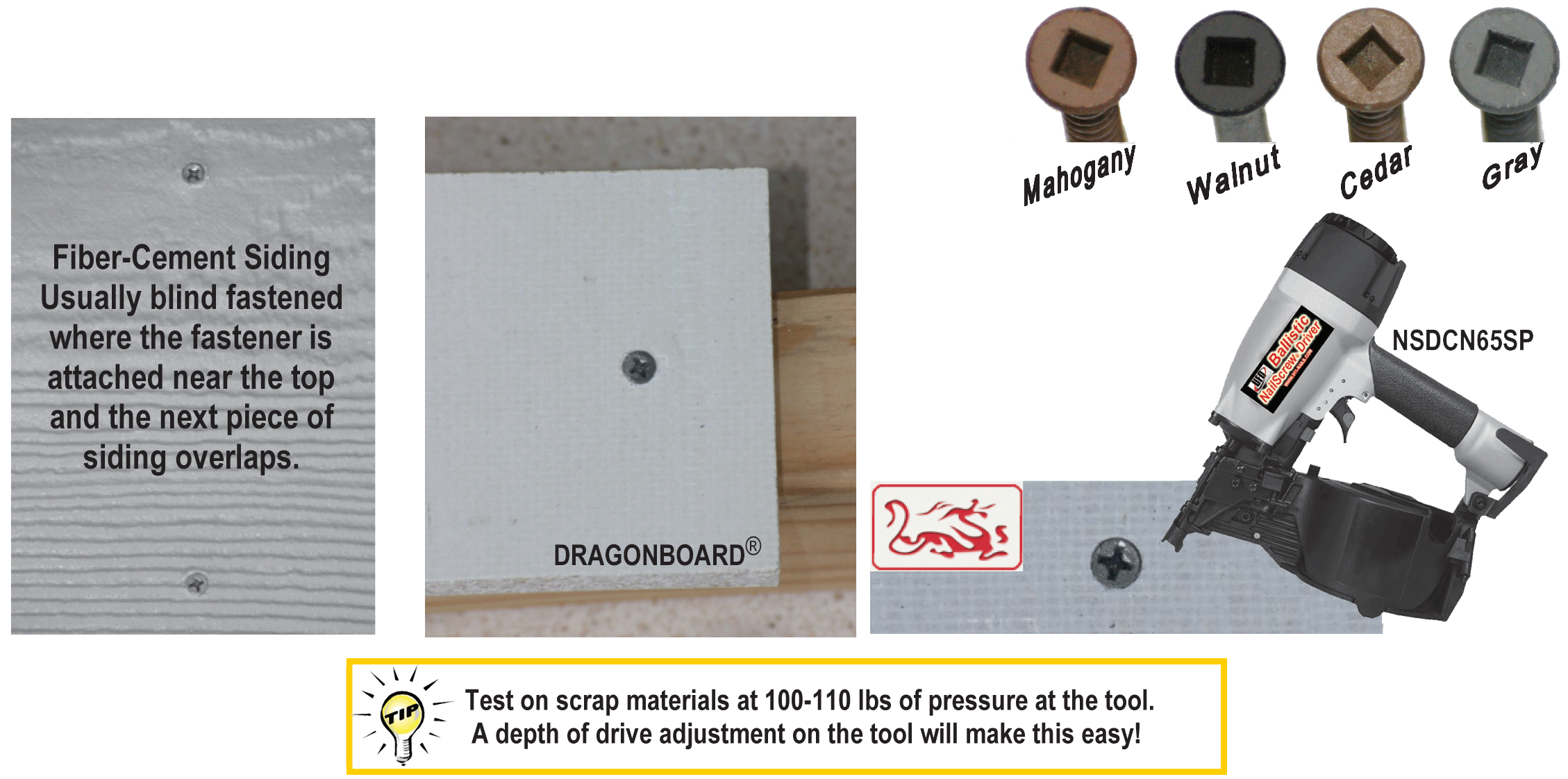 FiberCement Siding Ballistic NailScrews® Plastic Coil