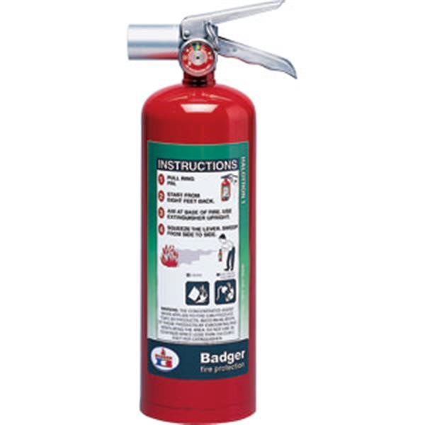 Badger(TM) Extra 5 lb Halotron(R) I Fire Extinguisher w/ Wall Hook