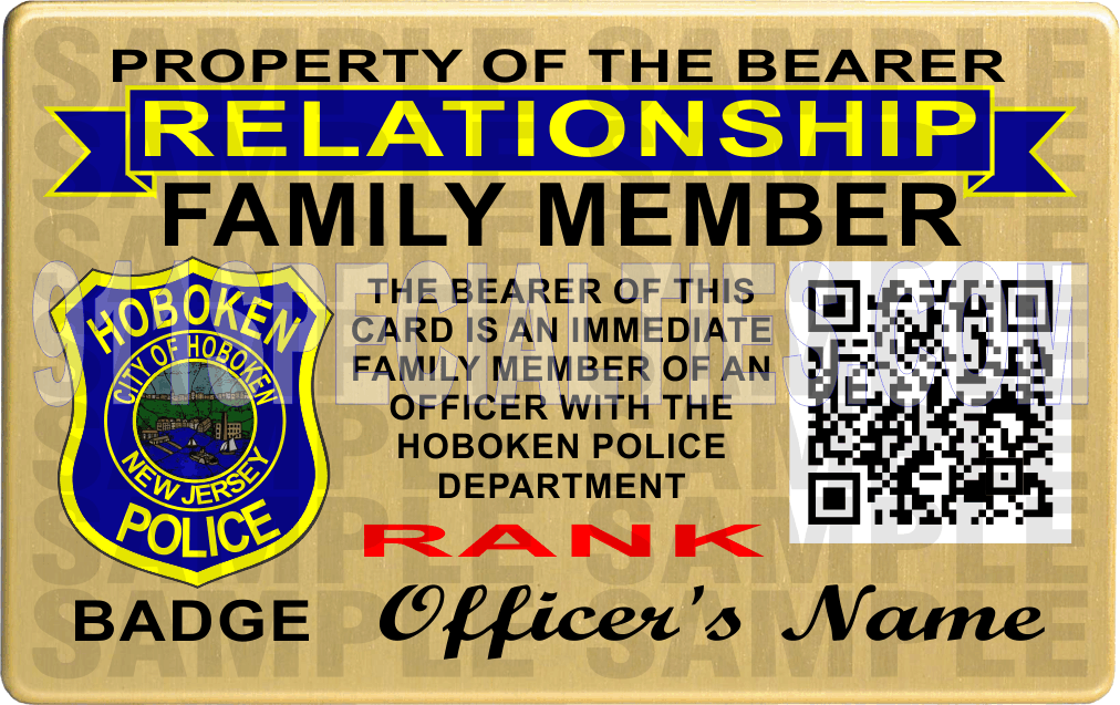 Police Gold Card Cards