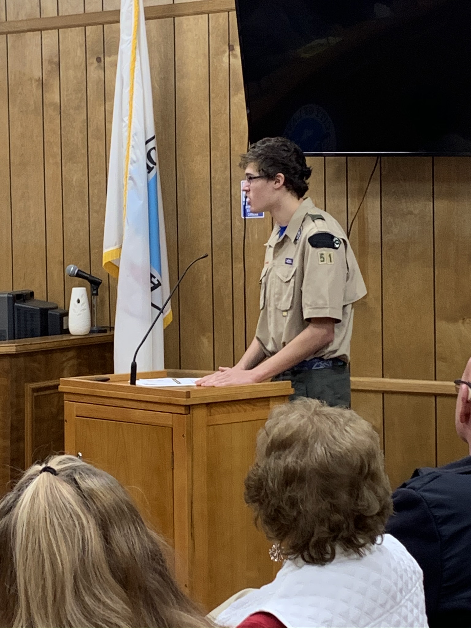 Lavonia City Council Approves Placing Boy Scout Flag Box in Front of