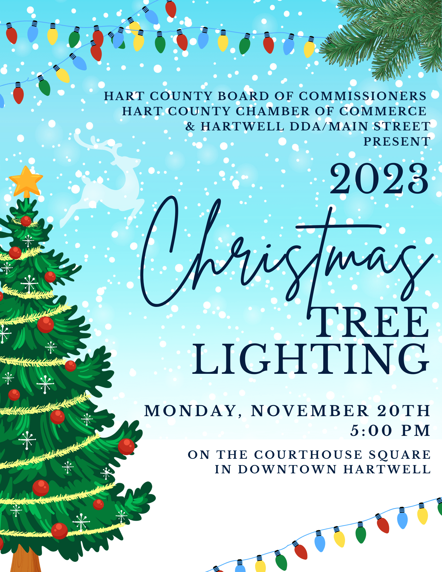 Hartwell to Hold Tree Lighting Celebration Tonight 92.1 WLHR