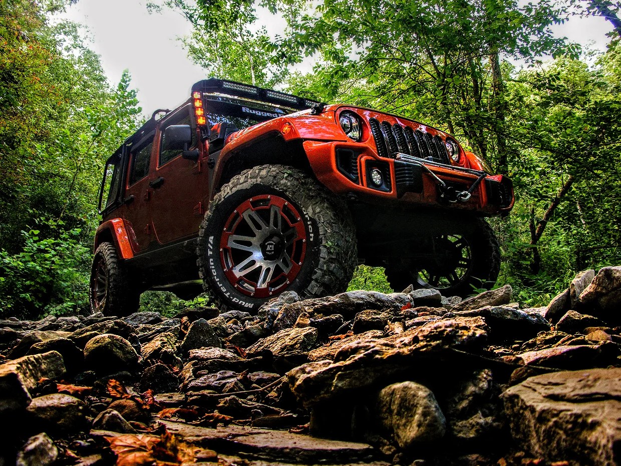 Rugged Ridge Custom Jeep Wrangler Review Mudcovered Mango Mania 95 Octane