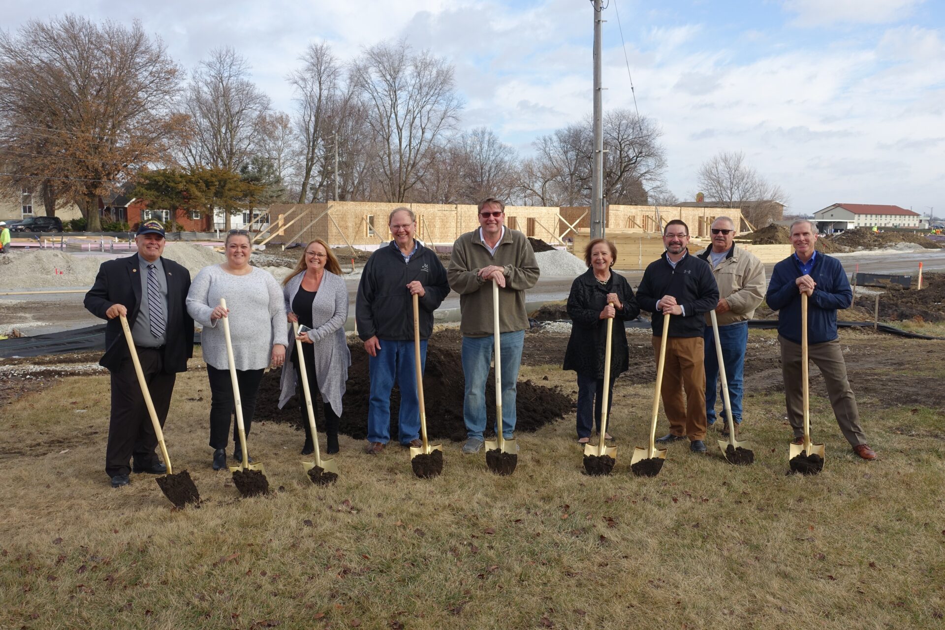 Groundbreaking at the New Monmouth Townhomes Development Prairie Communications, LLC