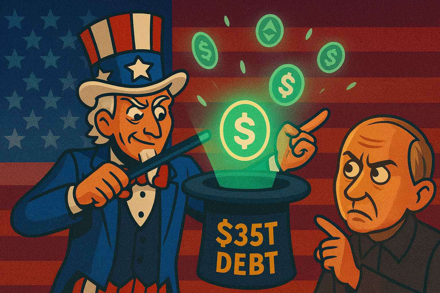 Putin Adviser Accuses US of Using Crypto to Offload T Debt Putin Adviser Accuses US of Using Crypto to Offload T Debt