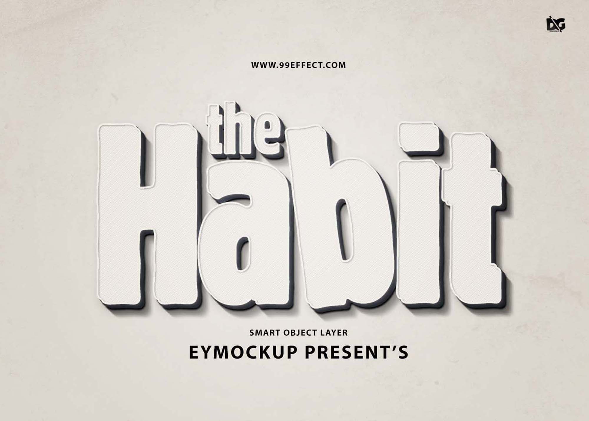 Free PSD Wall Poster Text Effects 99Effects