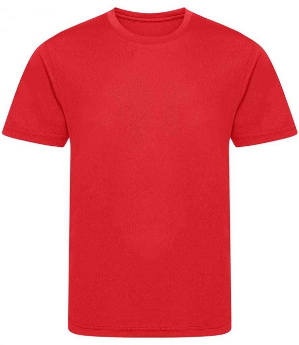 AWDis Kids Cool Recycled TShirt (Fire Red) Junior