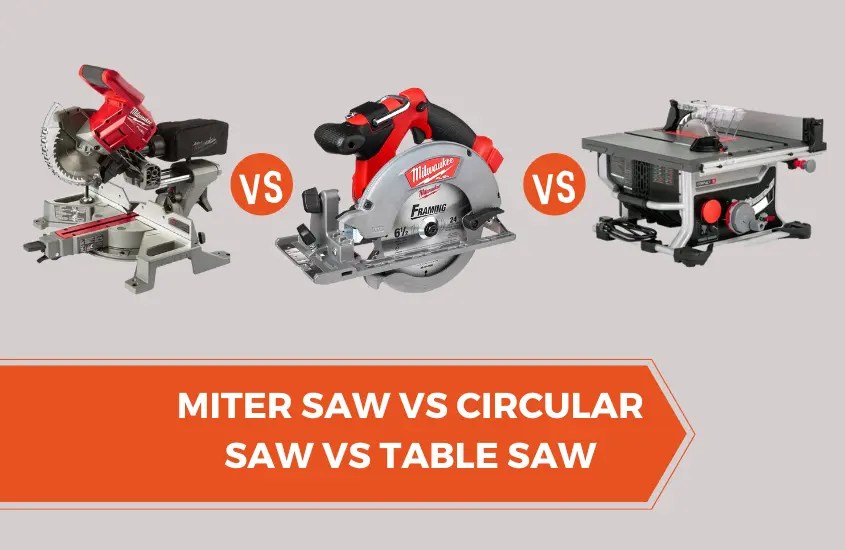 Miter Saw Vs Circular Saw Vs Table Saw HeadtoHead Battle! 99 Power Tools