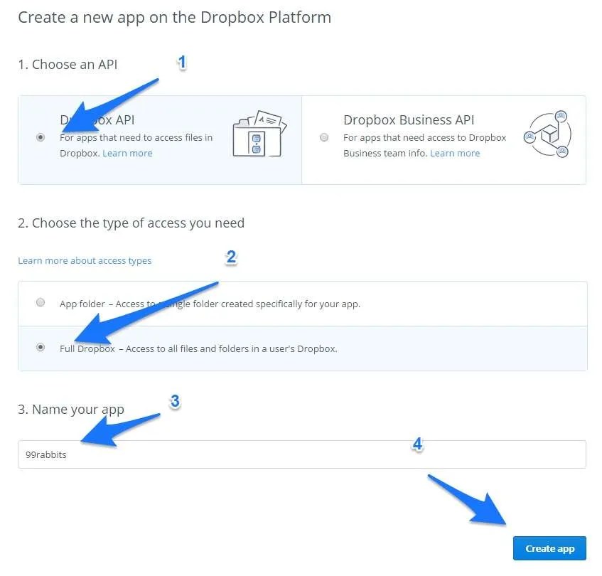 How to Get Your Dropbox API Access Token • 99rabbits Lab