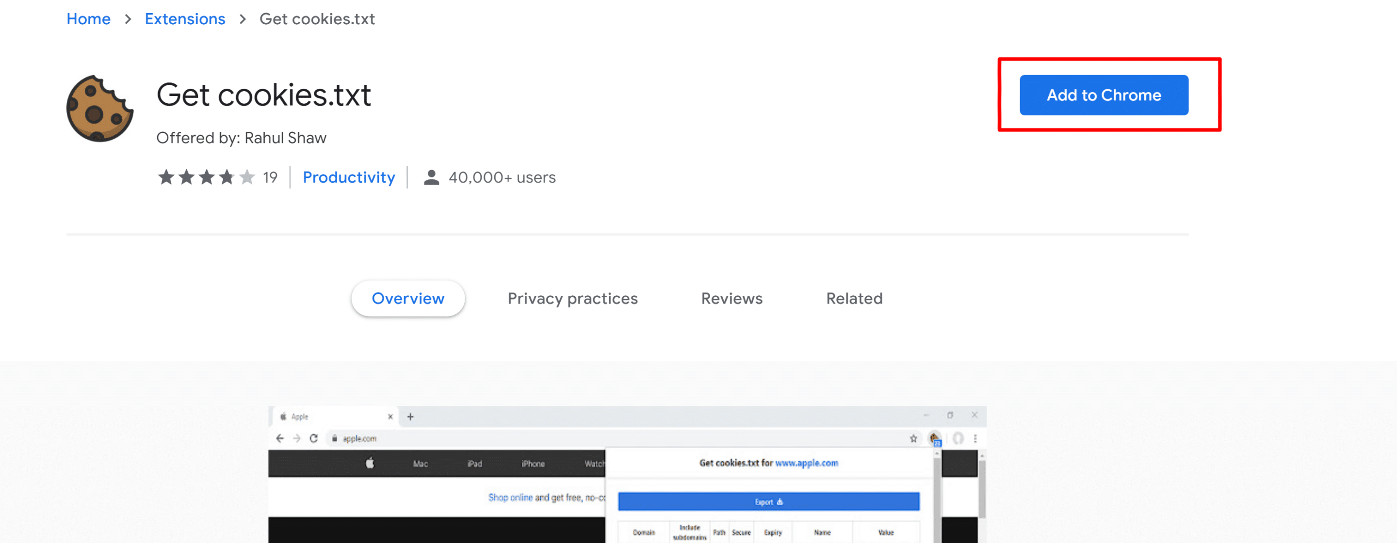 How to get HTTP cookies in google chrome Using Addons