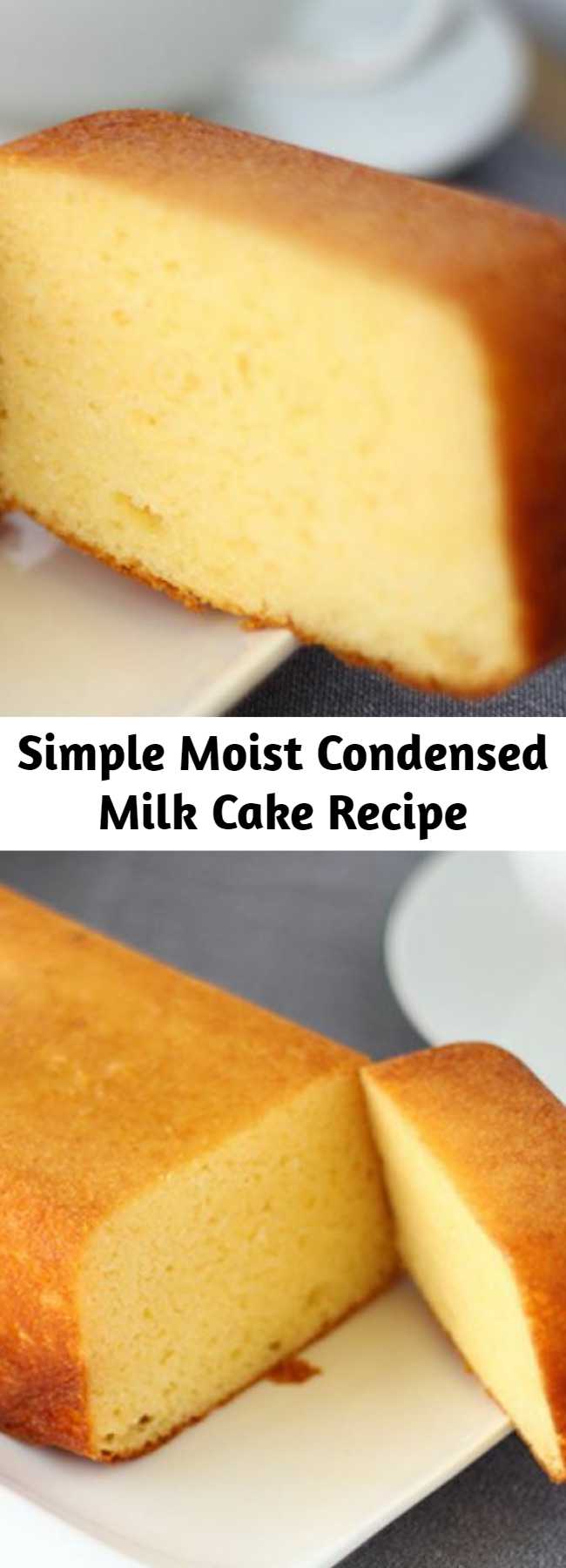 Simple Moist Condensed Milk Cake Recipe 9am Chef