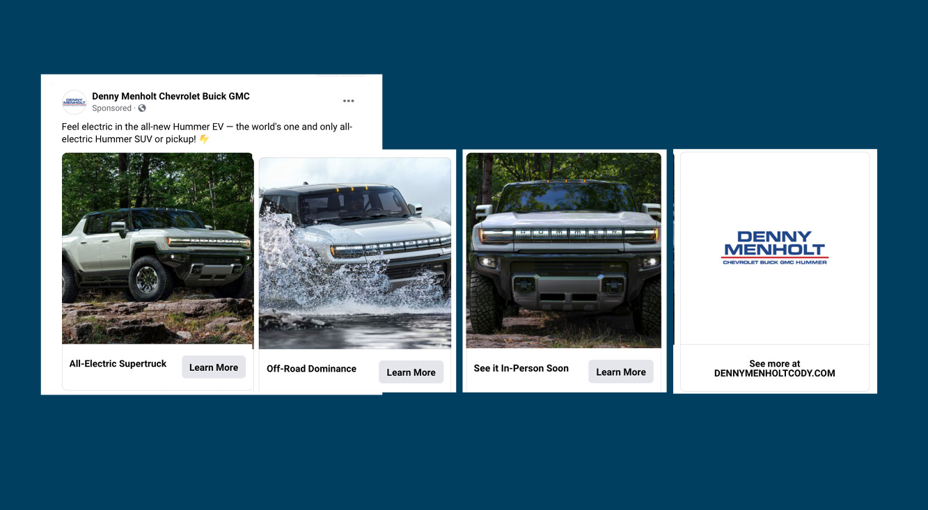 Drive Action with Carousel Format for Automotive Facebook Ads