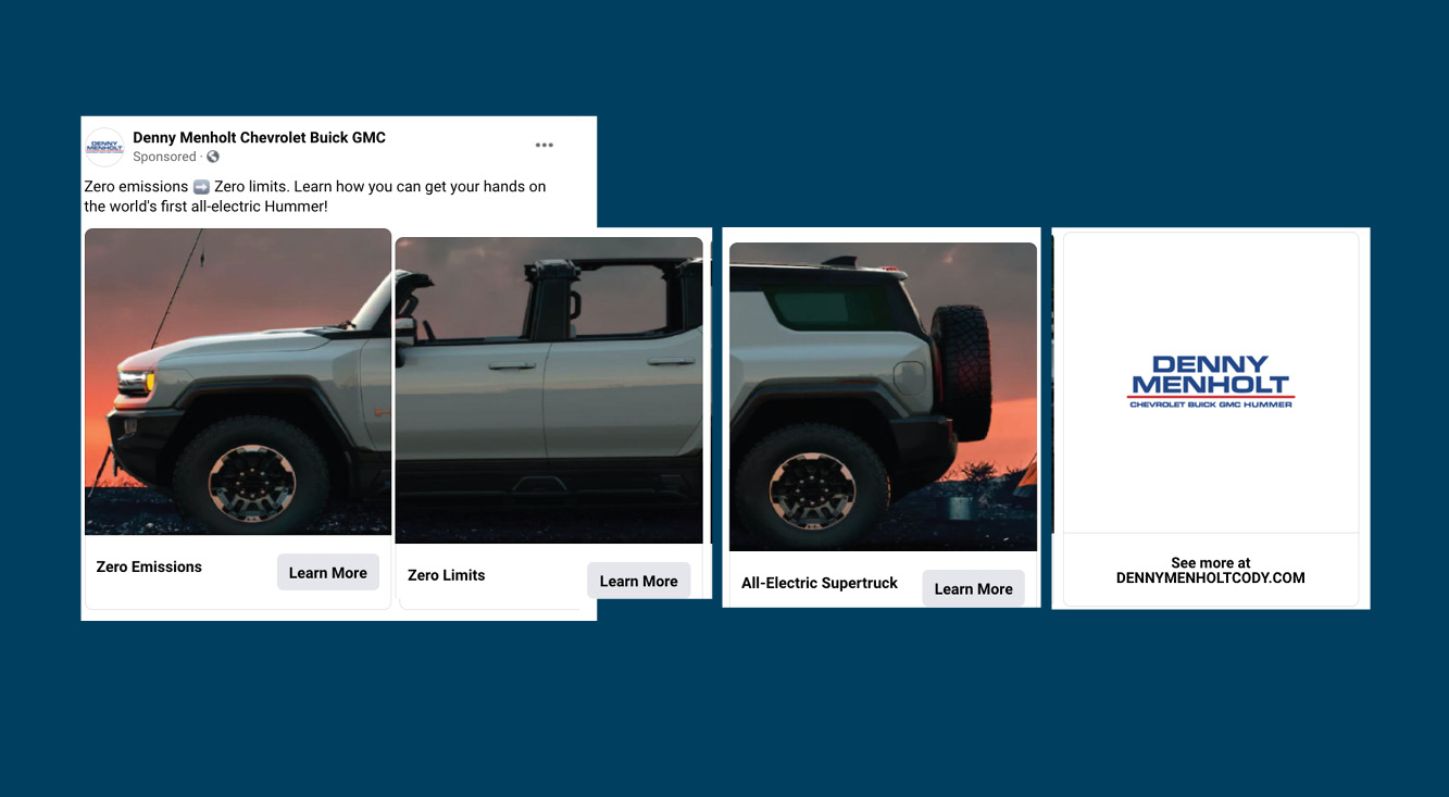 Drive Action with Carousel Format for Automotive Facebook Ads
