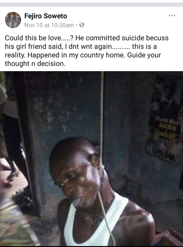 NB This story was shared by Fejiro