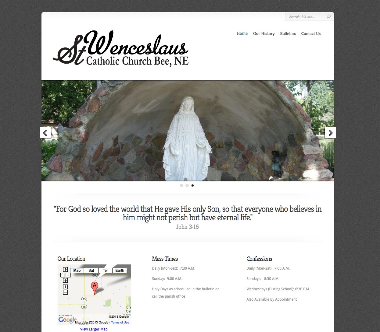 St. Wenceslaus Catholic Church Bee, NE 9th Hour Design