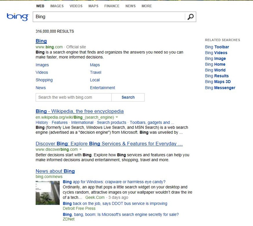 Bing Check out our new look, you can't tell you aren't using Google Bing Check out our new look, you can't tell you aren't using Google