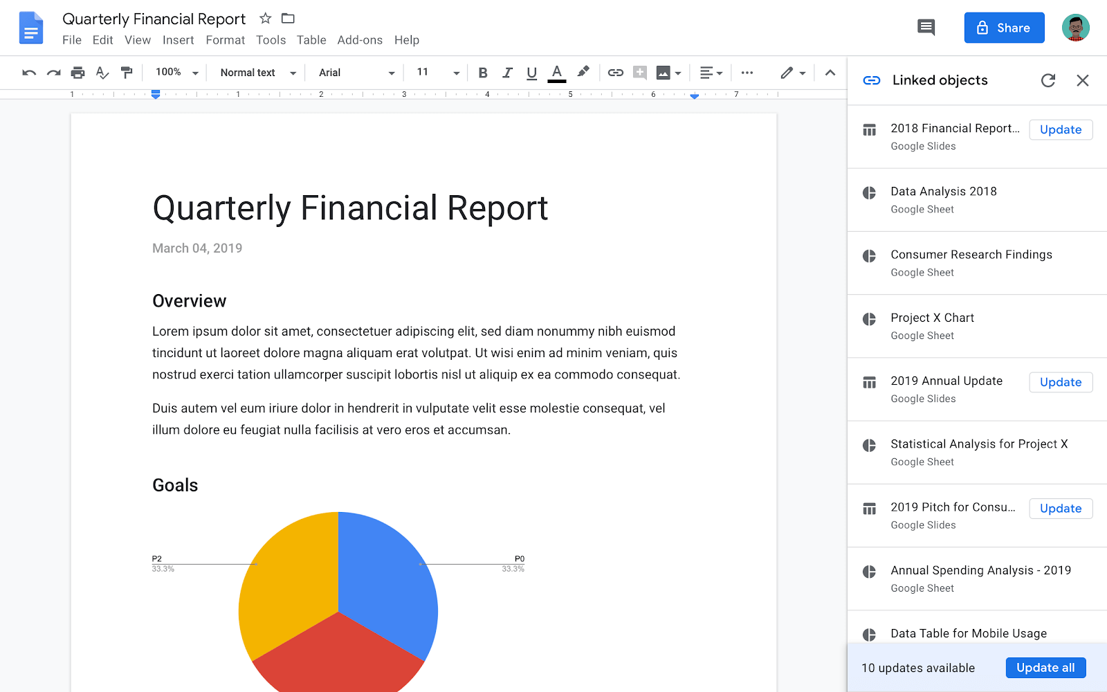 Google Docs adds 'Linked objects' to update charts, graphs 9to5Google