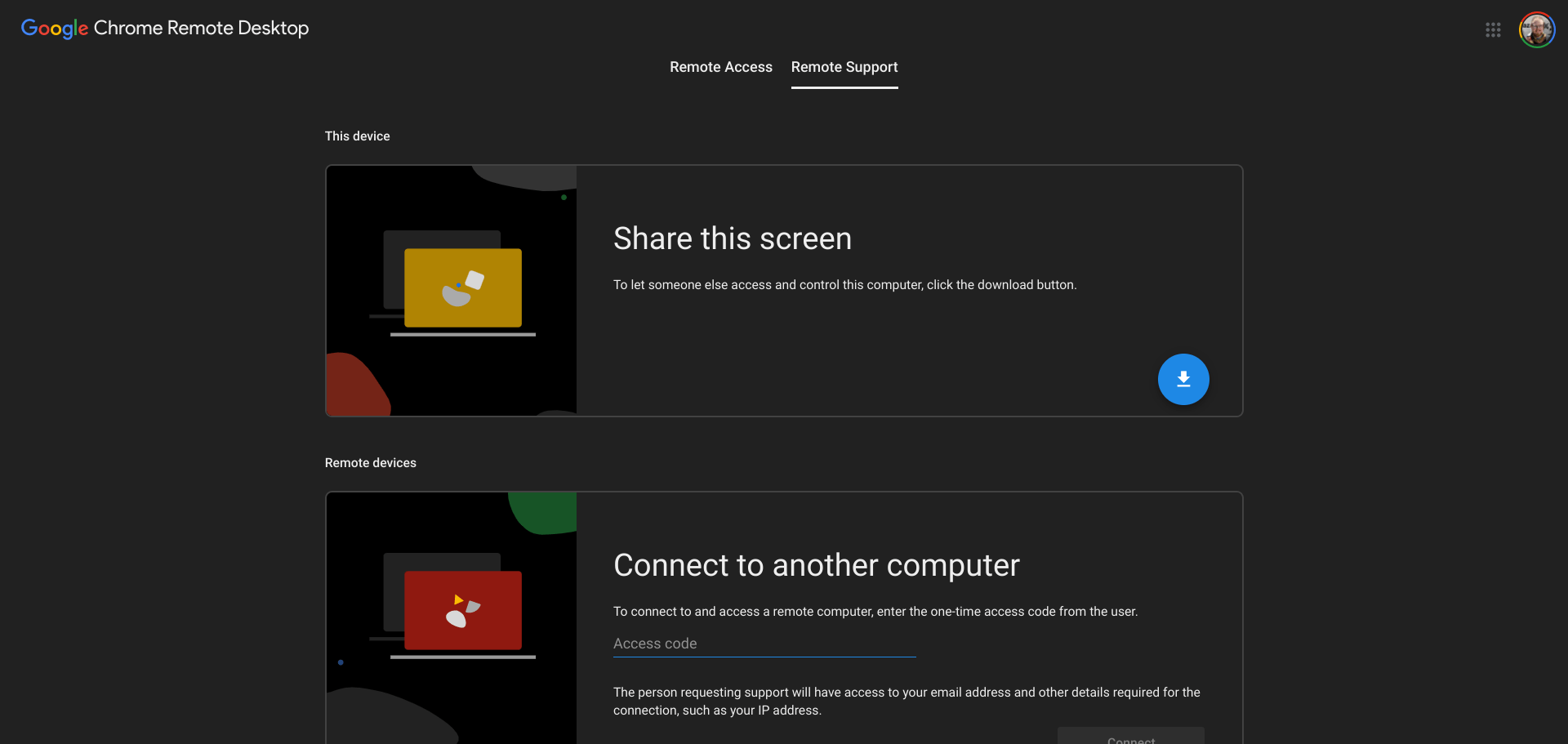 Chrome Remote Desktop redesign brings dark mode Hiswai