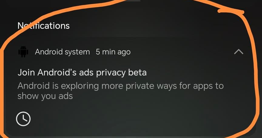 Android ads privacy beta