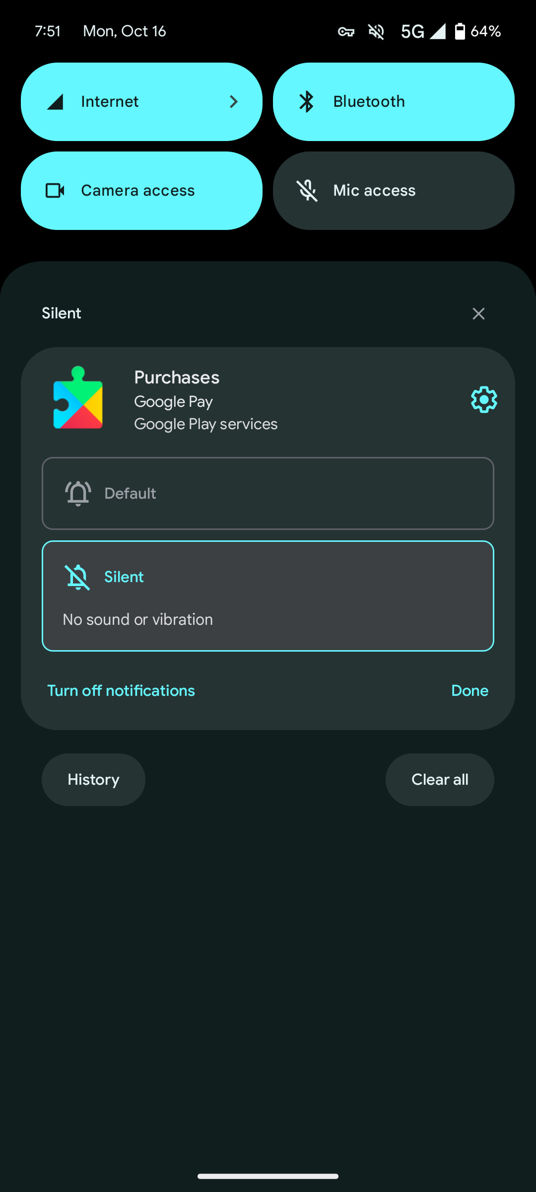 Google Wallet notifications