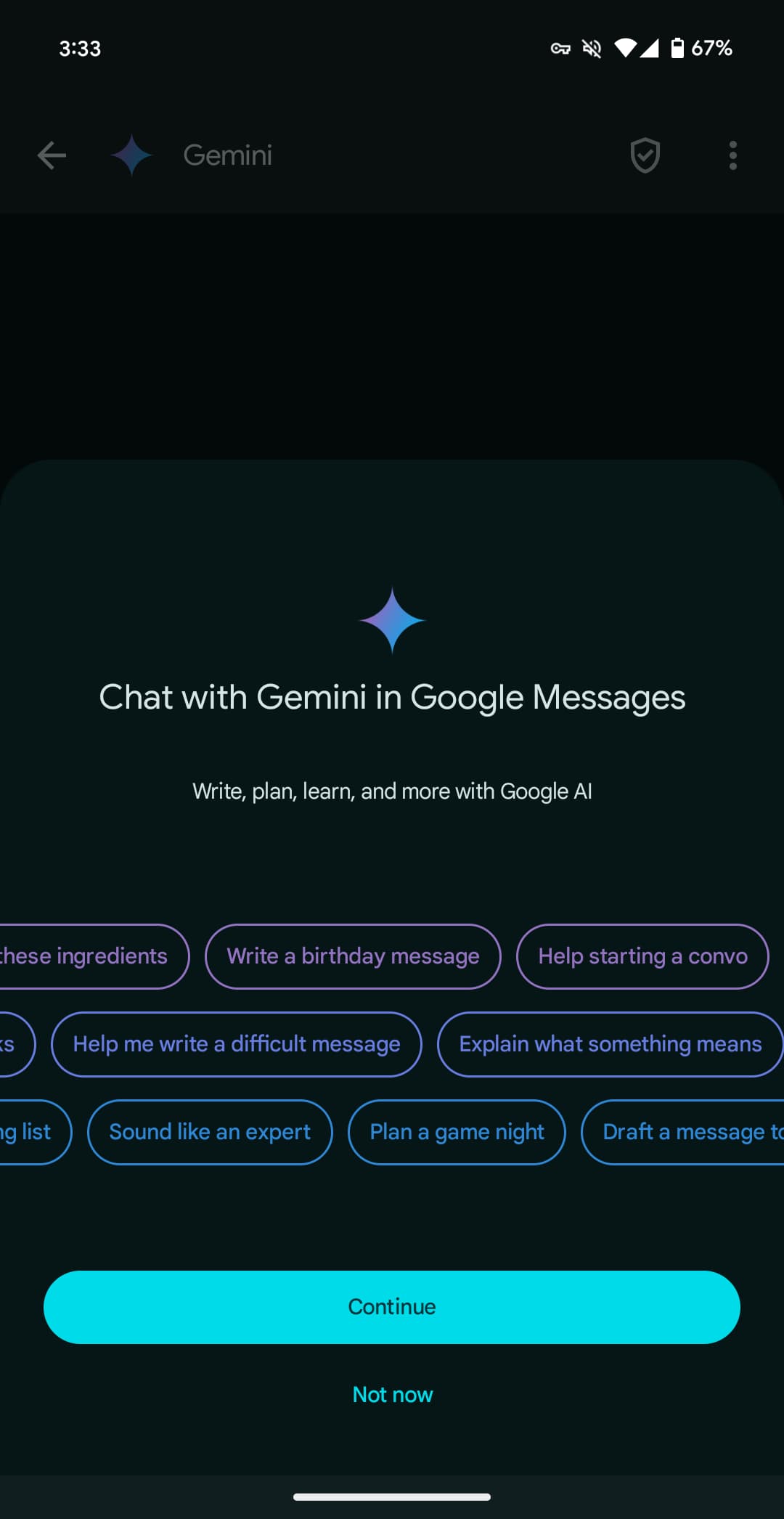 Google Messages Gemini