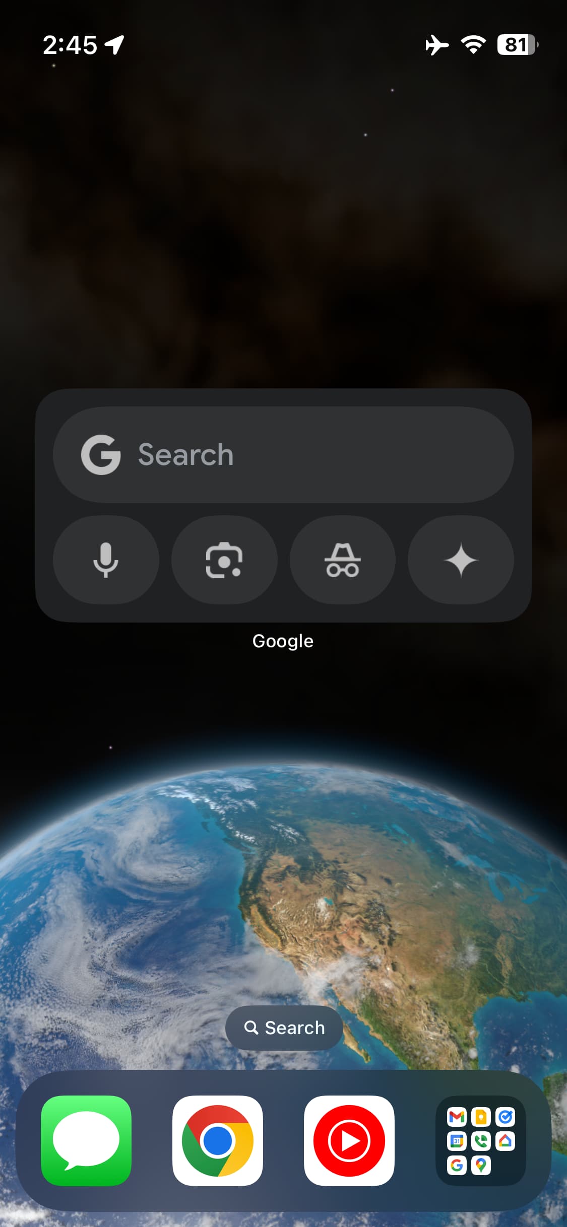 Google customizable Search widget