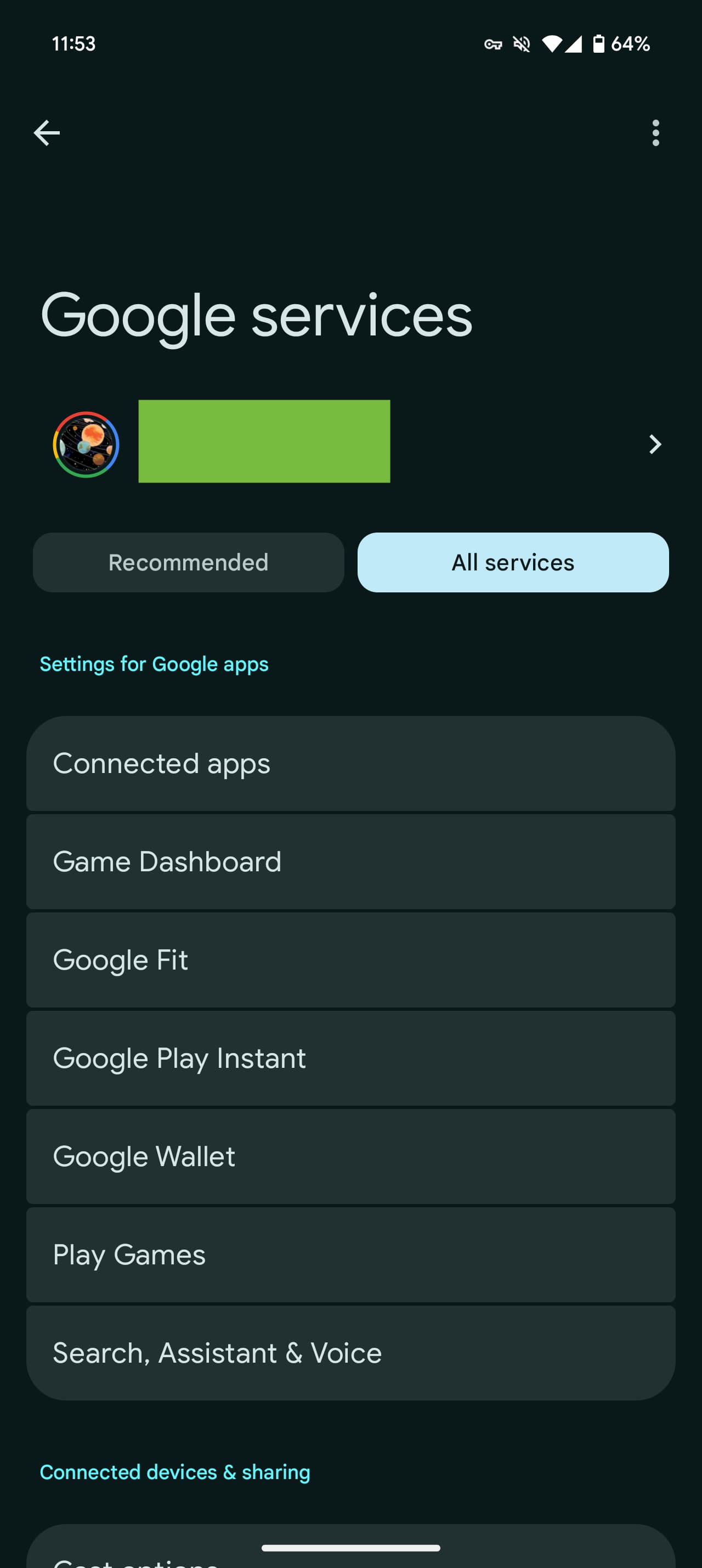 Google settings redesign