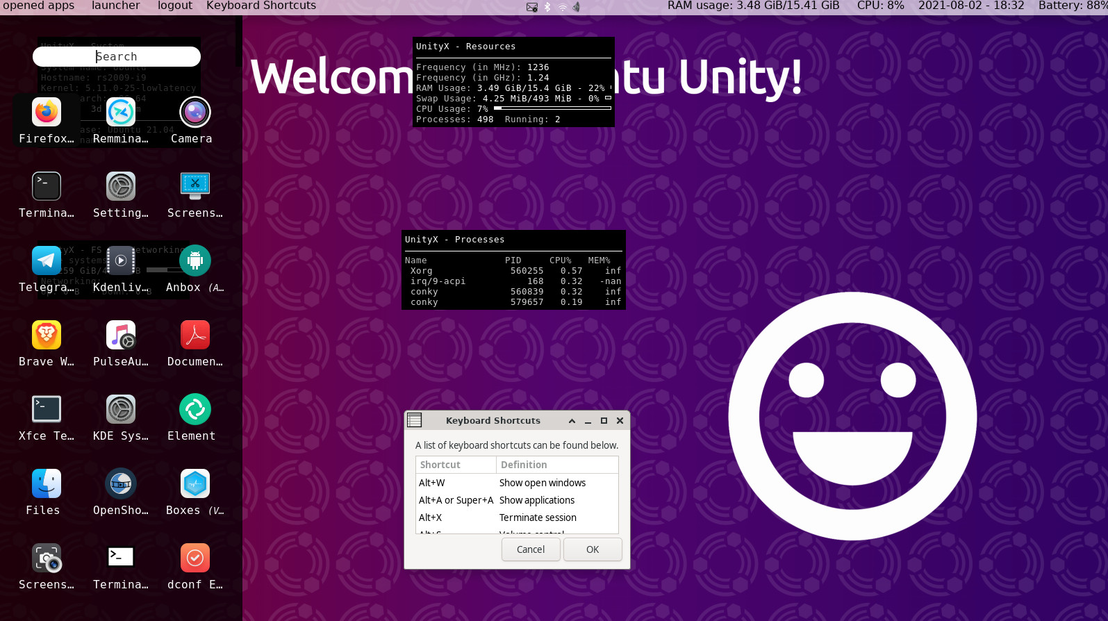 UnityX 10 Desktop Environment Makes Great Progress, Now Features New