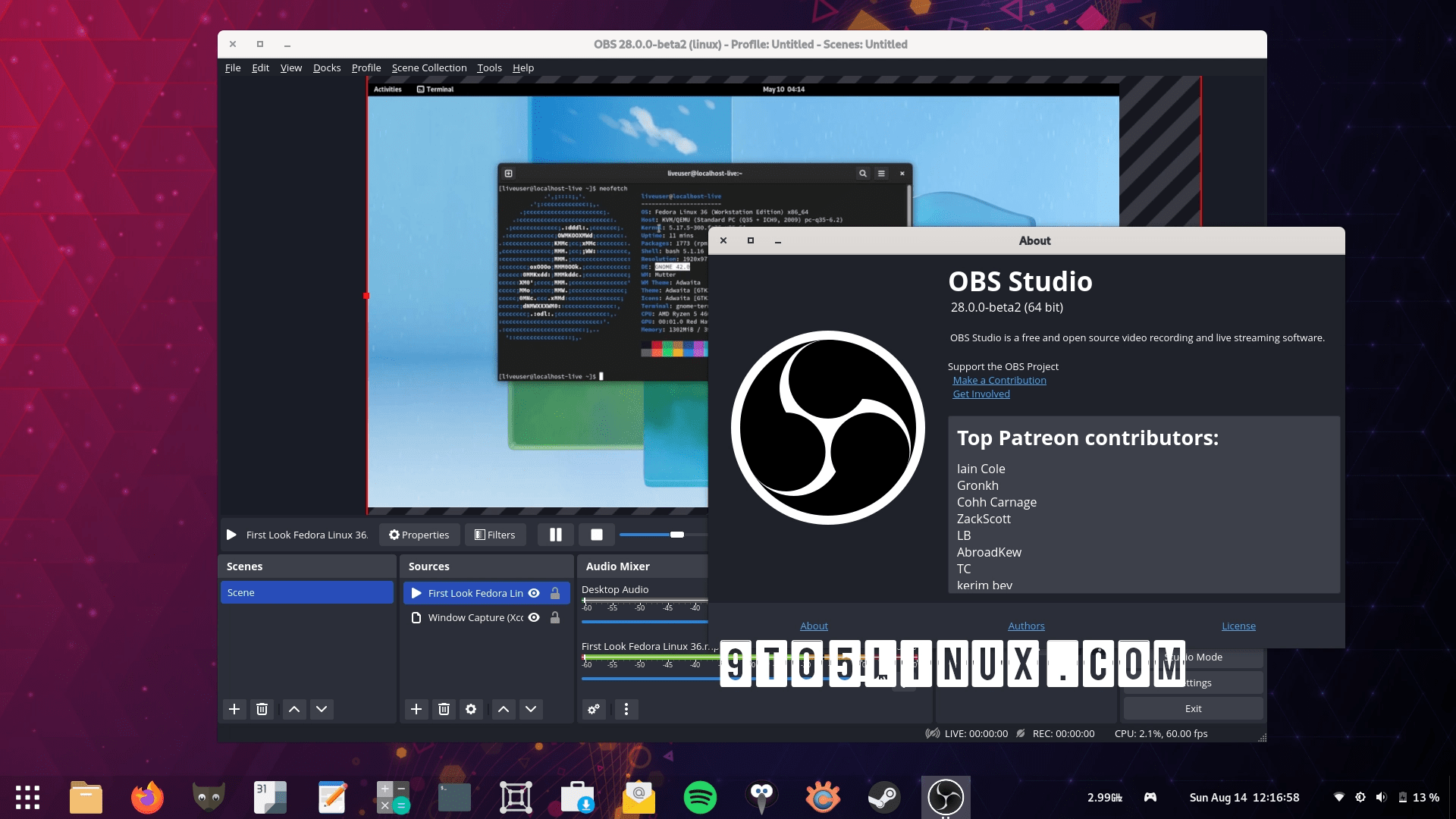 OBS Studio 28.0 Promises 10Bit Color Support and HDR Video Encoding