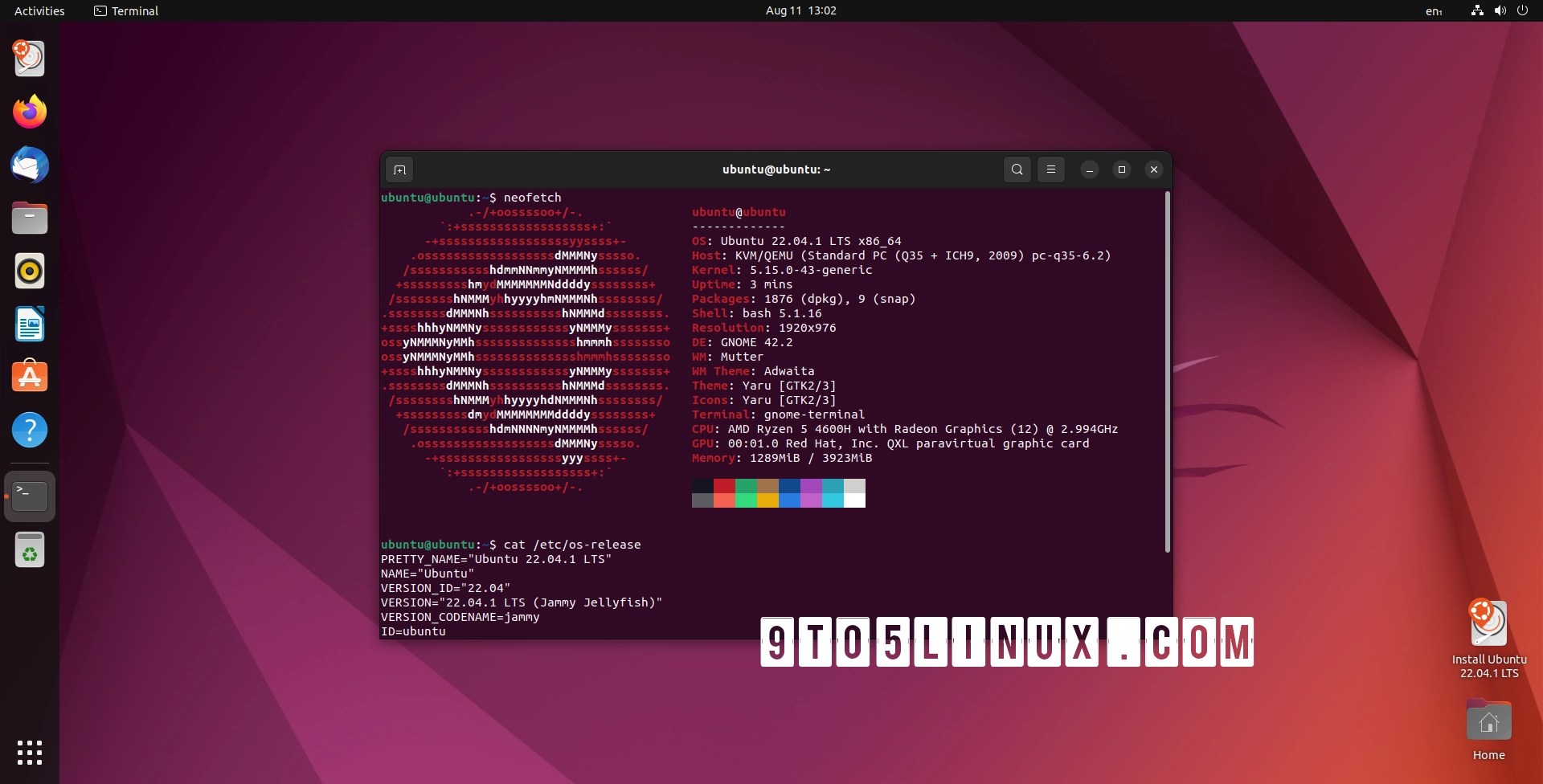 Ubuntu 22.04.1 LTS (Jammy Jellyfish) Is Now Available for Download