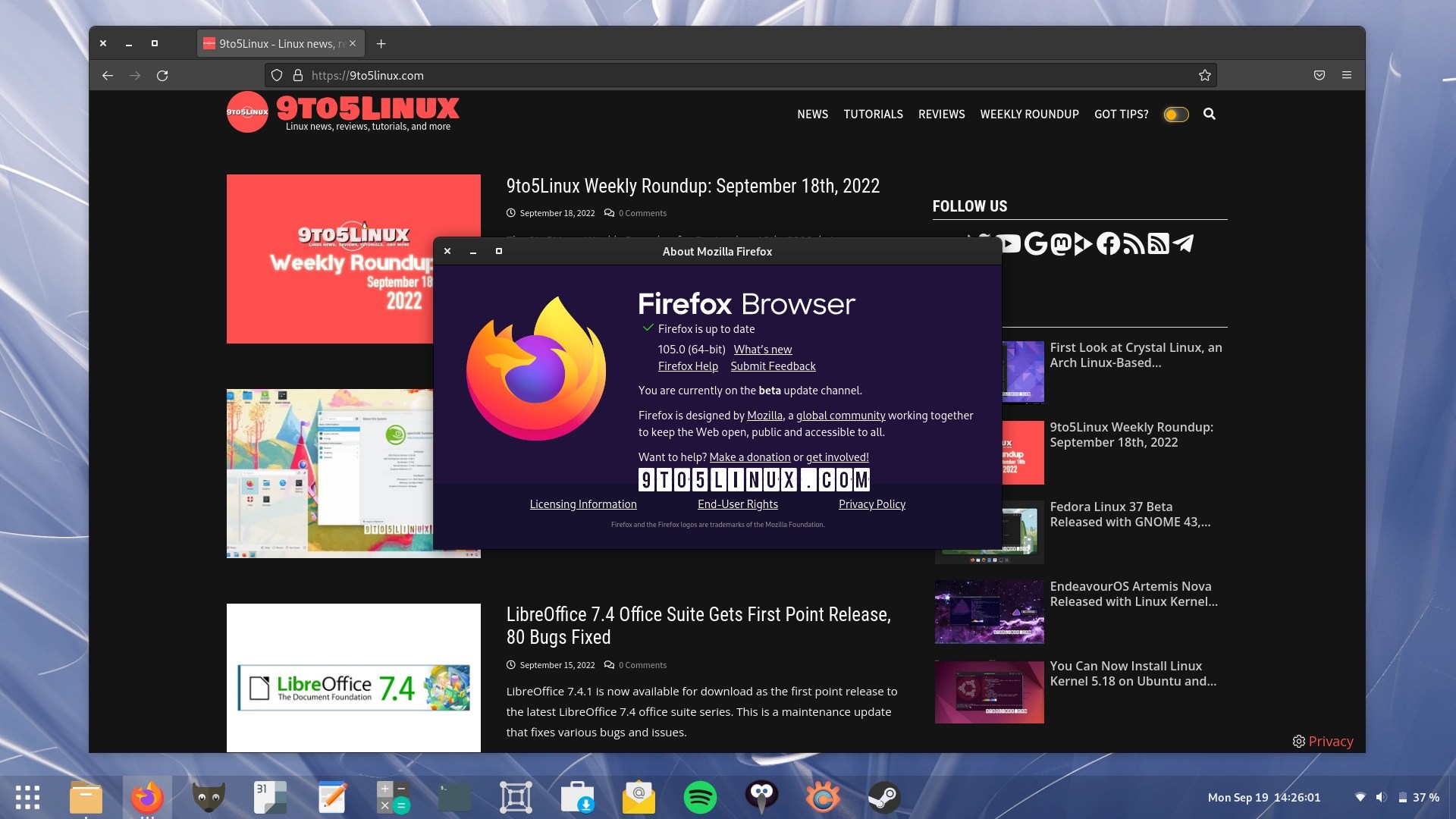 Firefox 105 Is Now Available for Download, Brings Better Performance on
