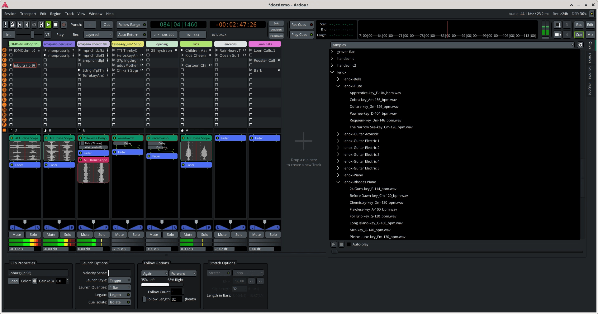 Ardour 7.0 OpenSource DAW Released with Clip Launching & Sequencing