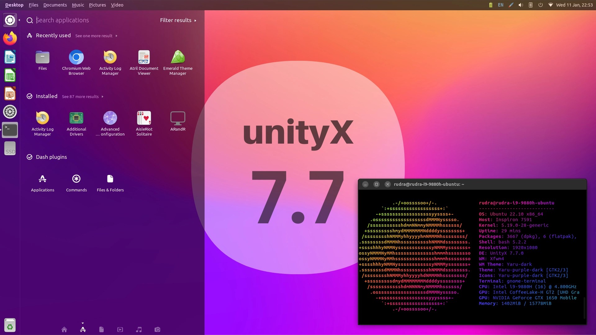 Unity 7.7 Desktop Environment to Get a UnityX Flavor with Wayland