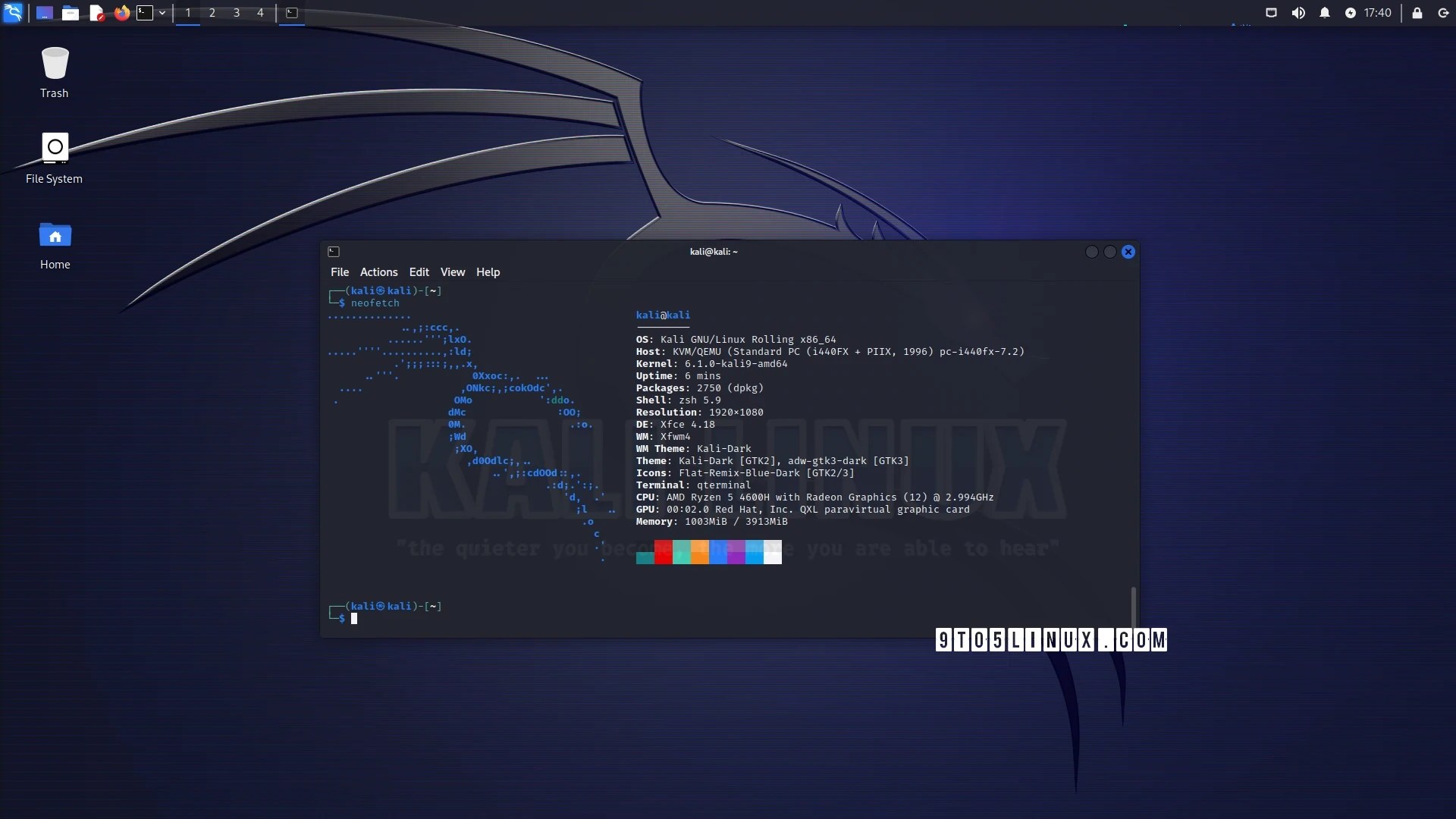 Kali Linux 2023.2 Brings PipeWire Support to Xfce Edition, Overhauls i3