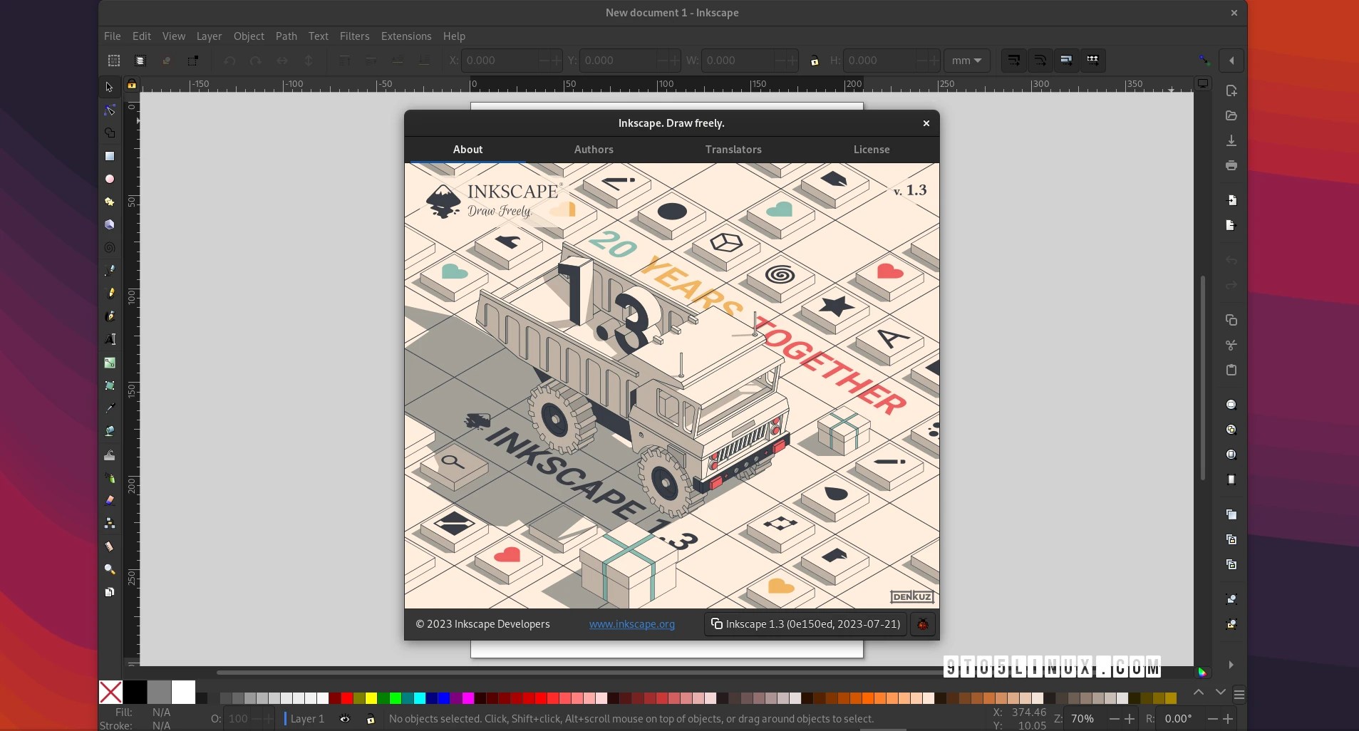 Inkscape 1.3 OpenSource SVG Editor Is Out with New Shape Builder Tool