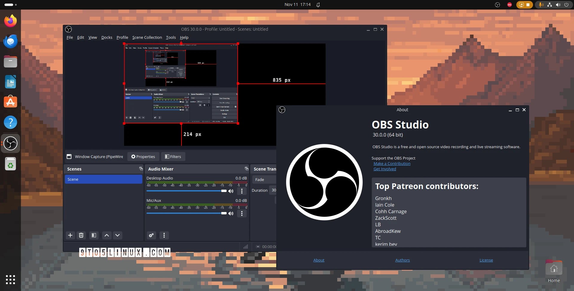 OBS Studio 30 Released with Support for Intel QSV H264, HEVC, and AV1