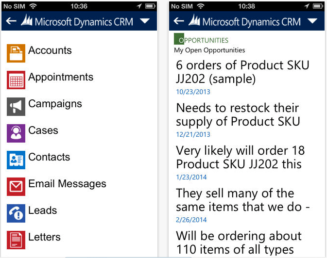 Microsoft offers free iPhone app for its subscriptionbased Dynamics