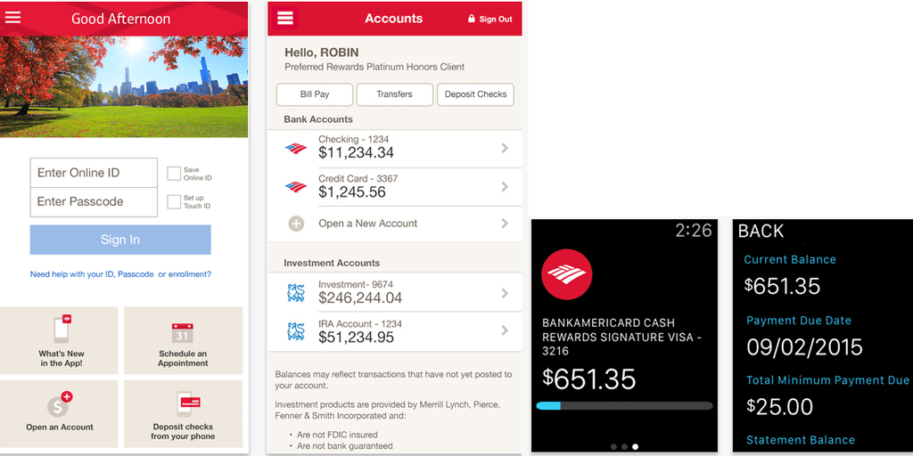 Bank of America adds Touch ID and Apple Watch support to mobile banking