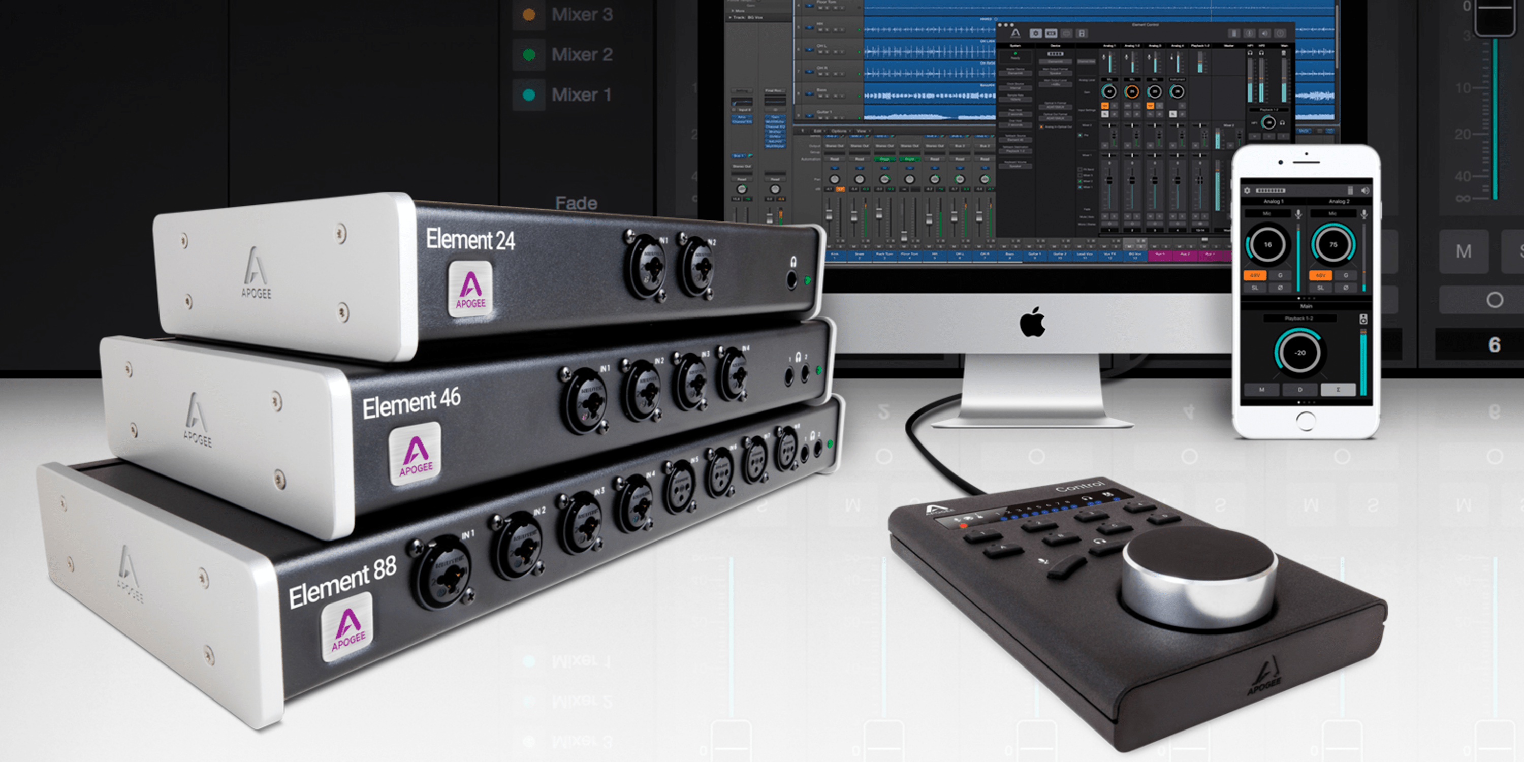 Logic Pros Review Apogee's new Element audio interfaces w/ dedicated