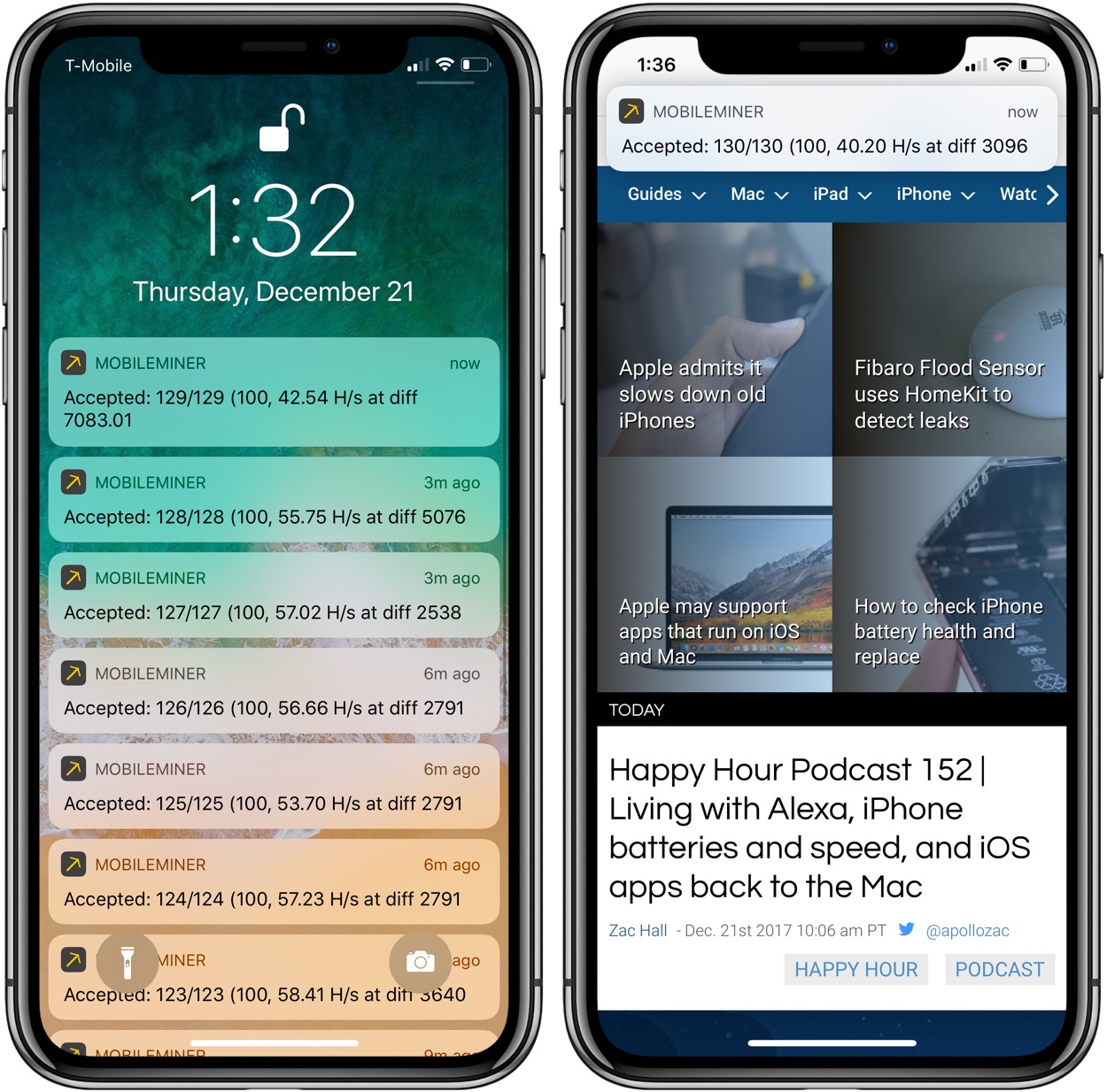 Handson MobileMiner how to mine cryptocurrency on an iPhone [Video