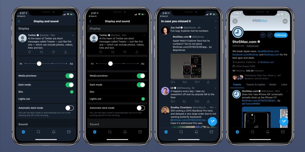 How to use Twitter's automatic and black dark modes on iPhone 9to5Mac