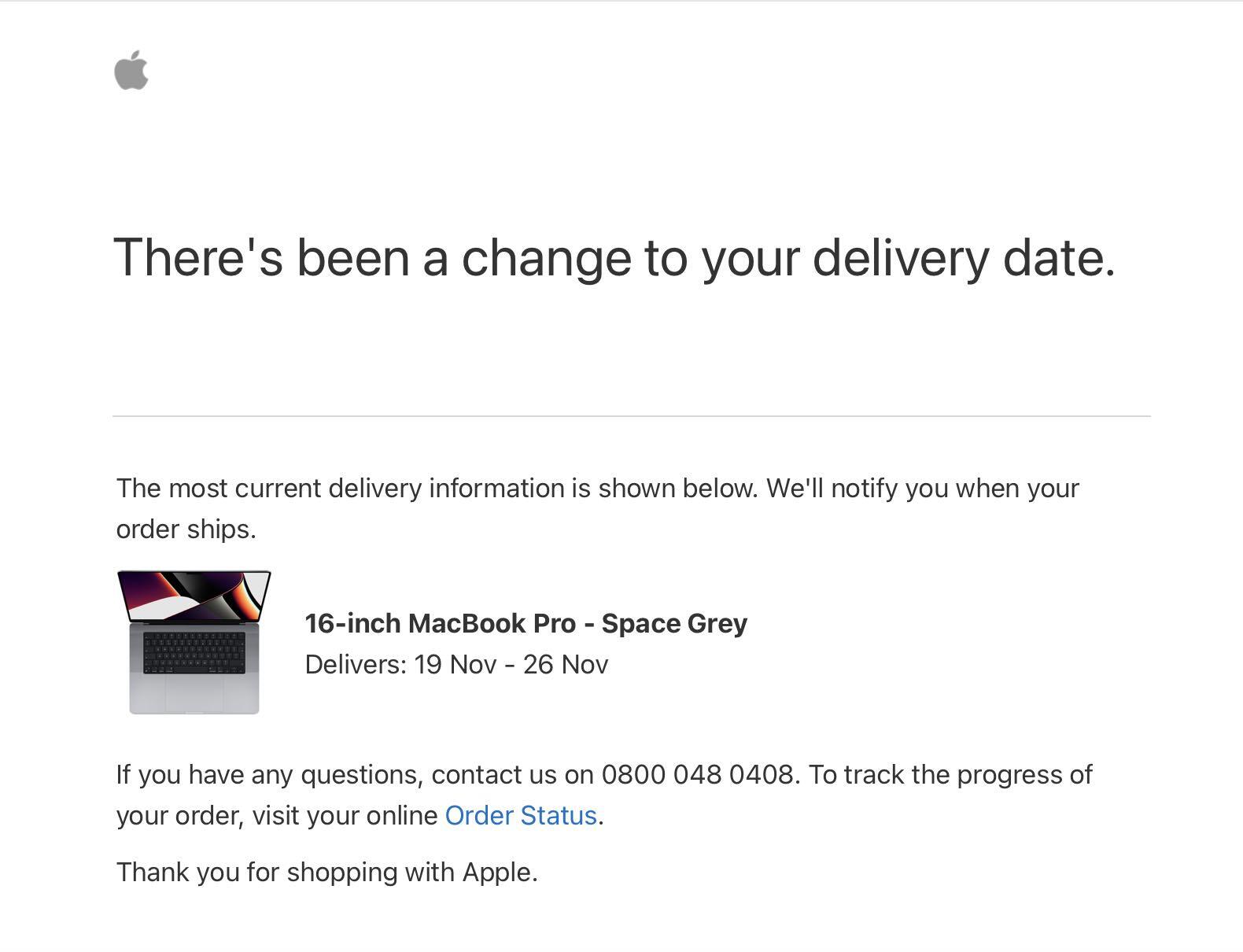 M1 Pro/Max MacBook Pro shipping times improve for some early buyers