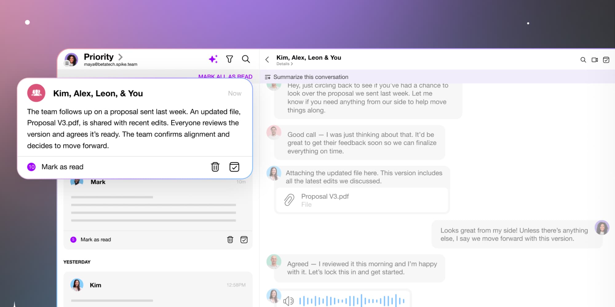 Apple @ Work: Spike’s AI Feed is a solid example of workplace AI done right