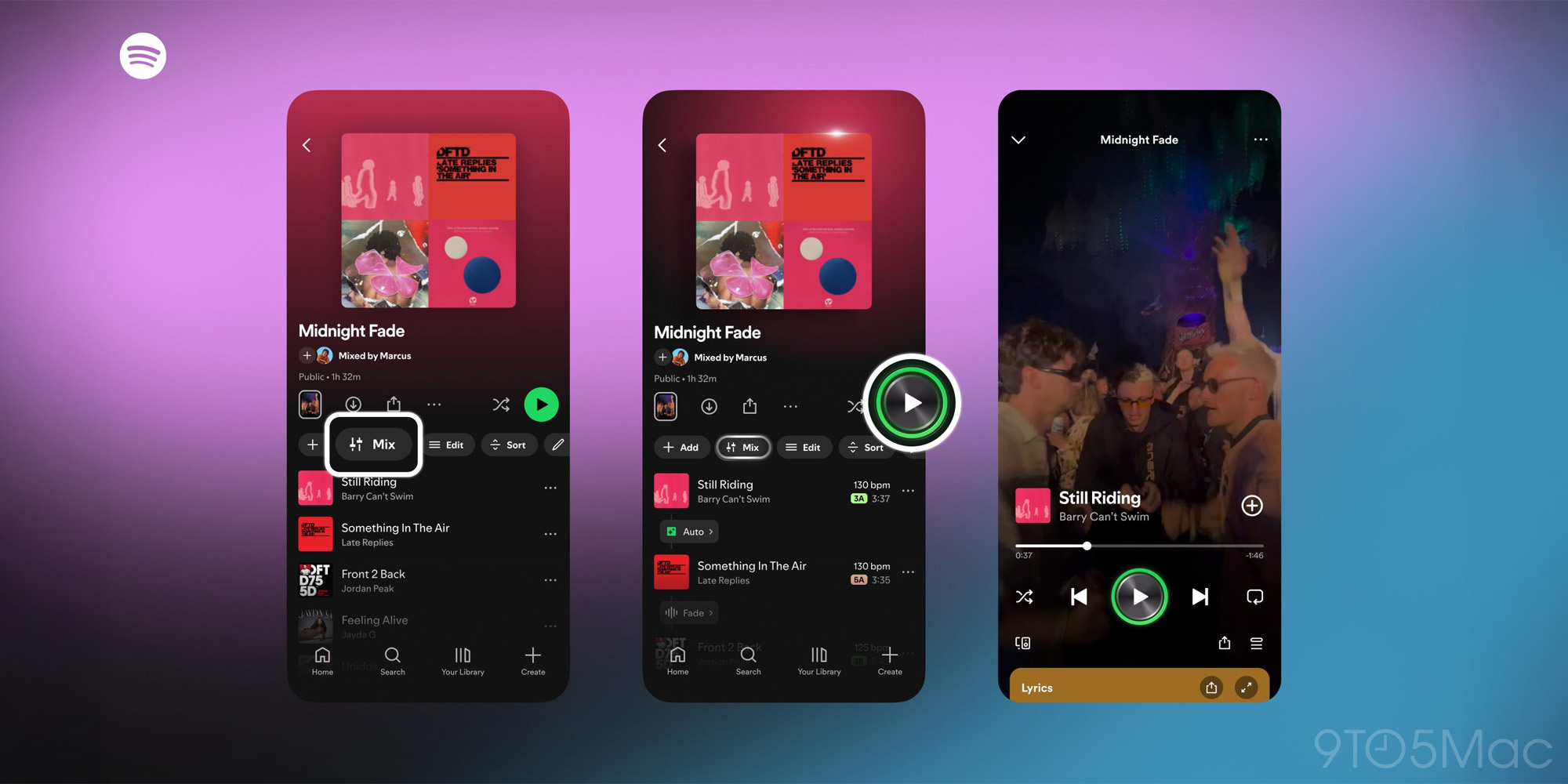 Spotify copies Apple Music’s AutoMix feature before iOS 26 even ships