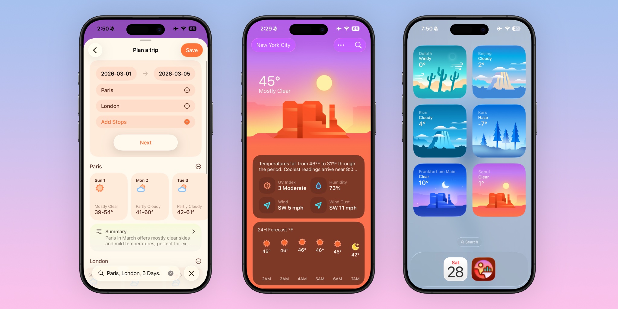 Indie App Spotlight: ‘Weather mini’ packs trip forecasts and more in a beautiful design