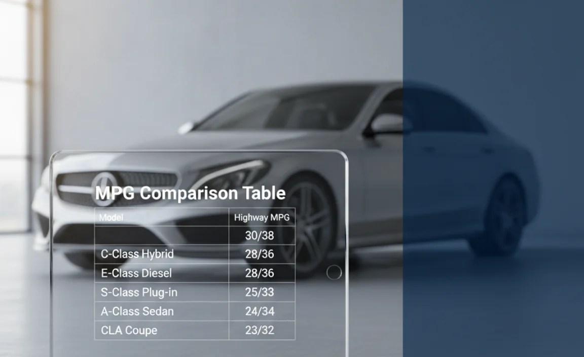 MPG Comparison Table