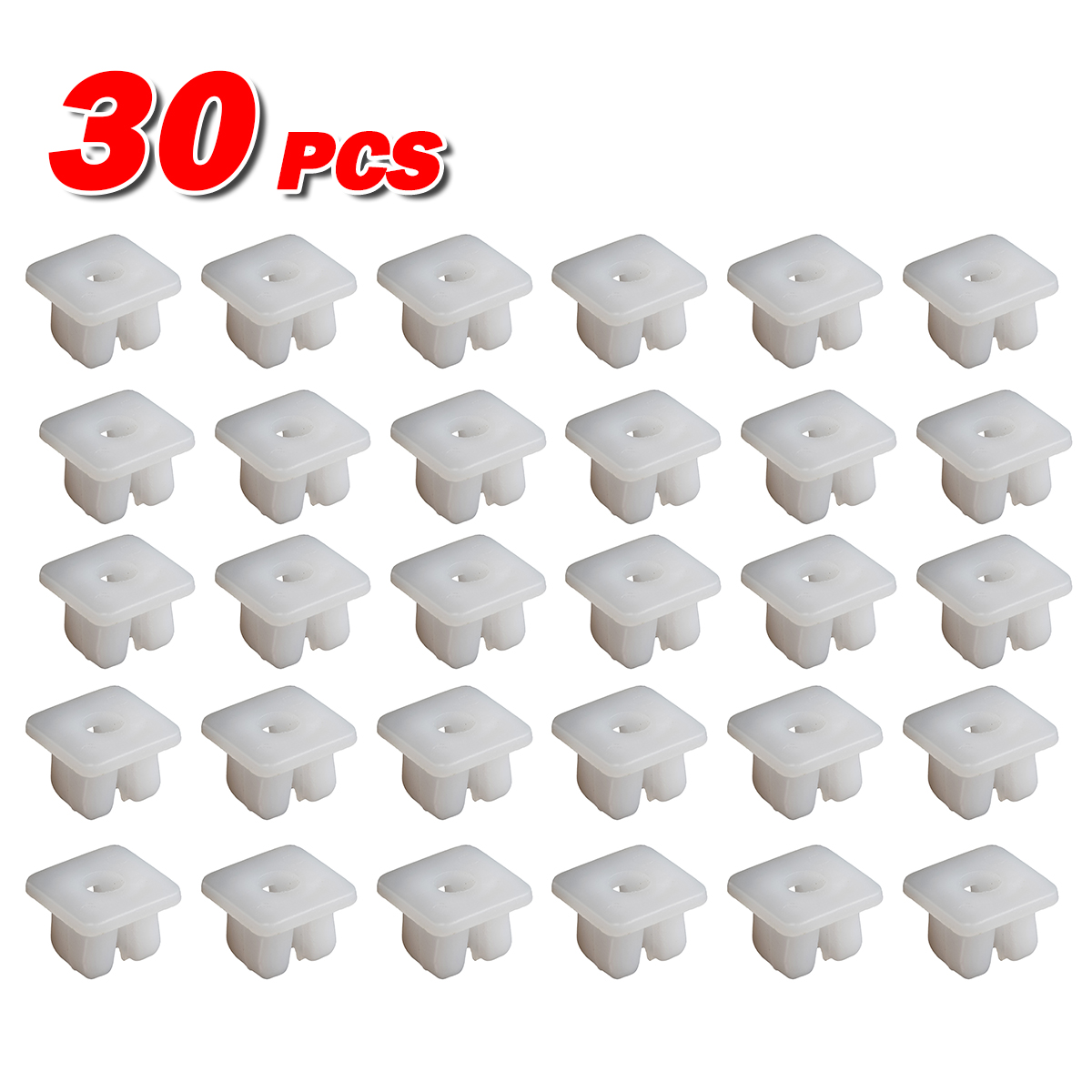 30x License Plate Lamp Plastic Retainer Screw Grommet for 0010 Toyota