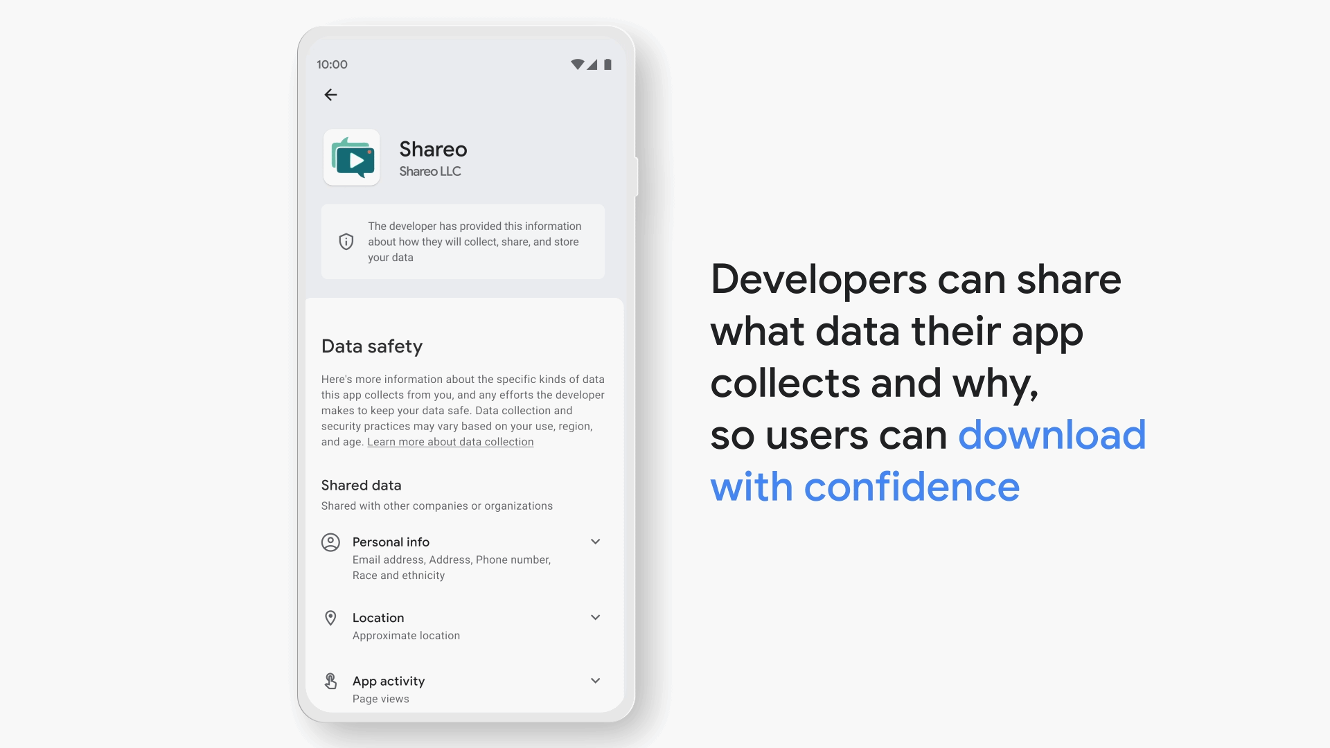 Play Store Data safety