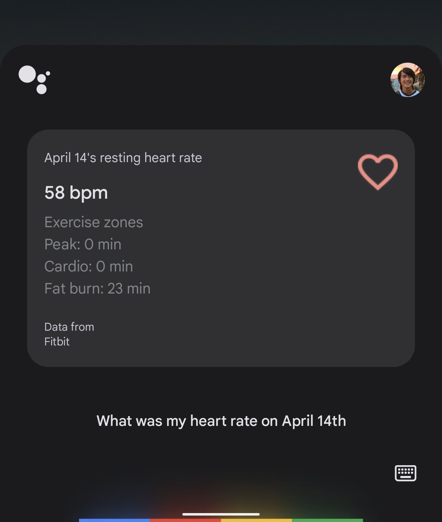 Google Assistant Fitbit