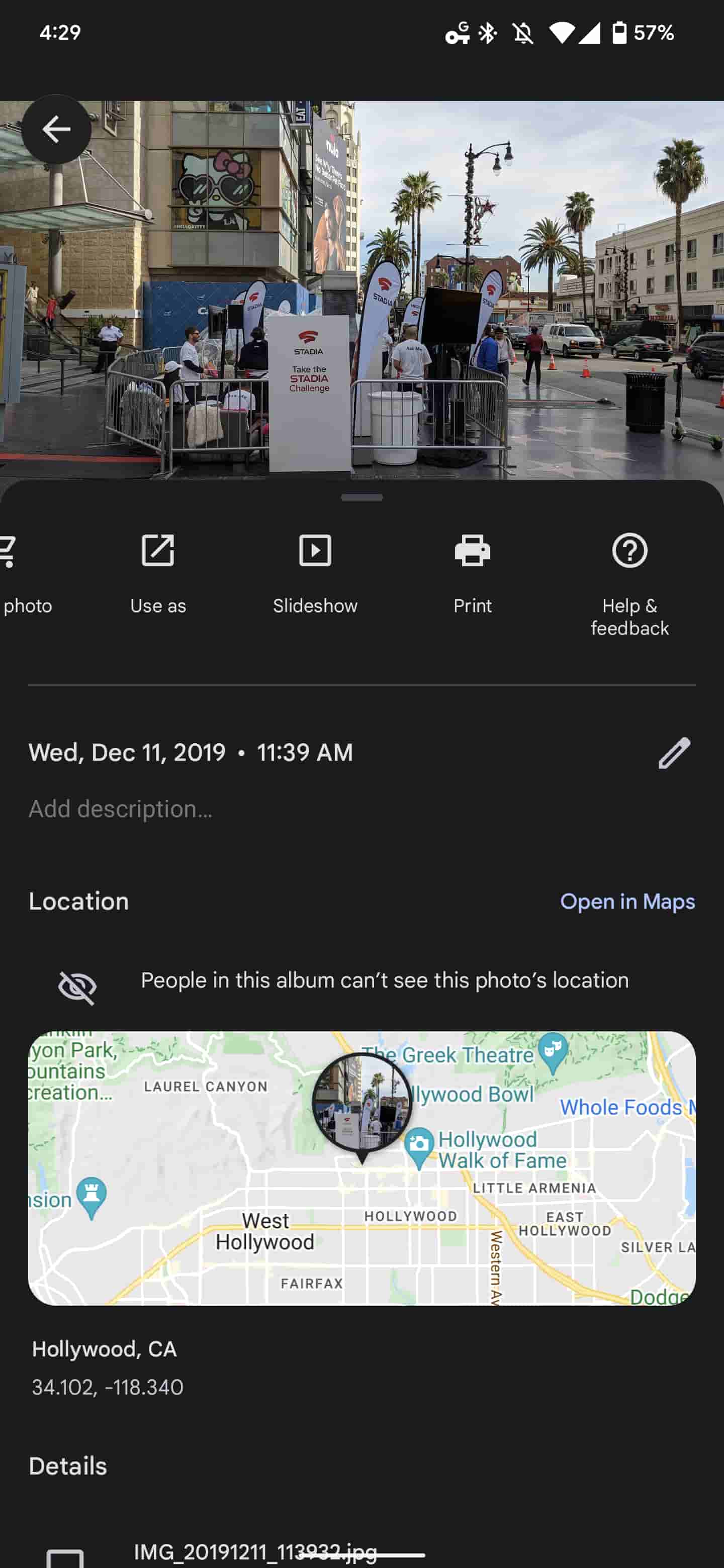 Google Photos delete albums