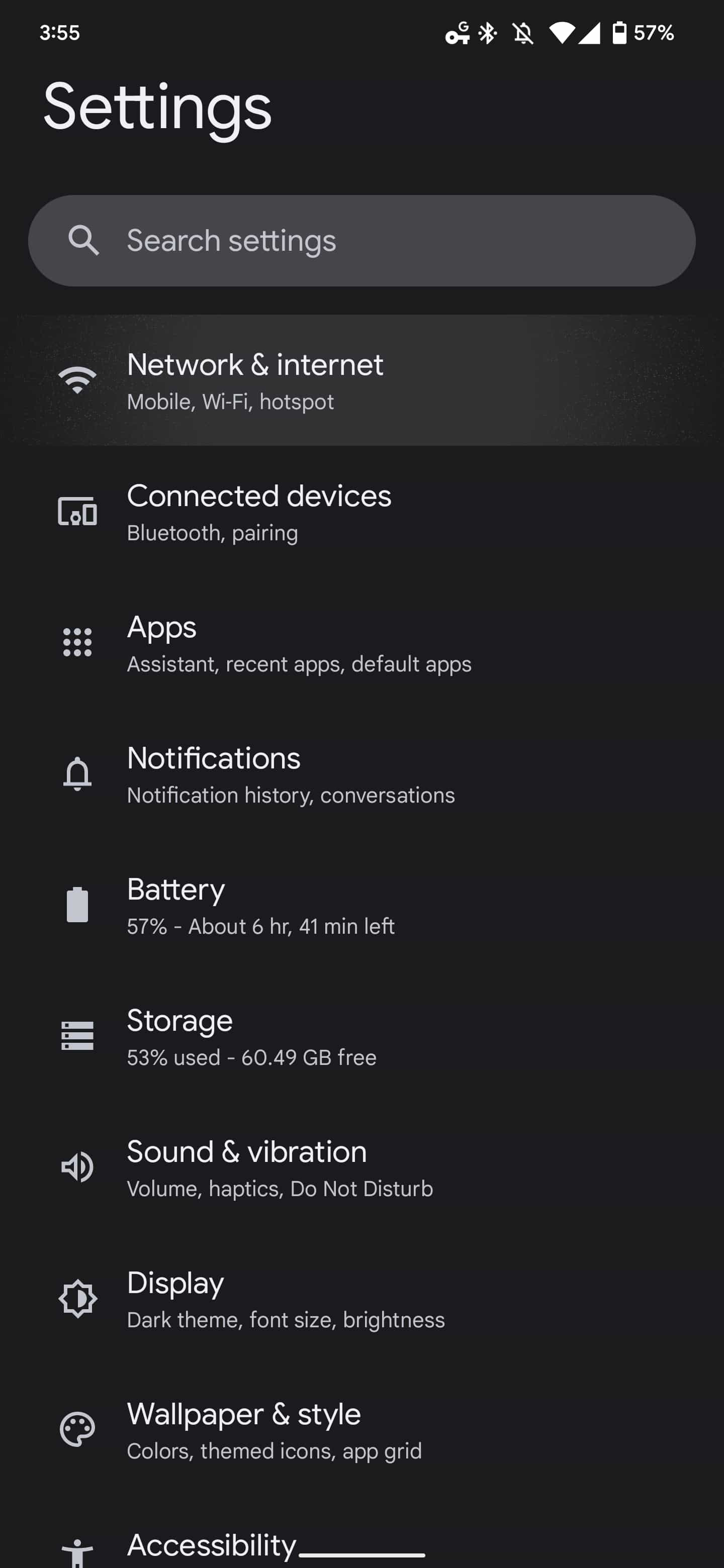 Google Fi W+ network-